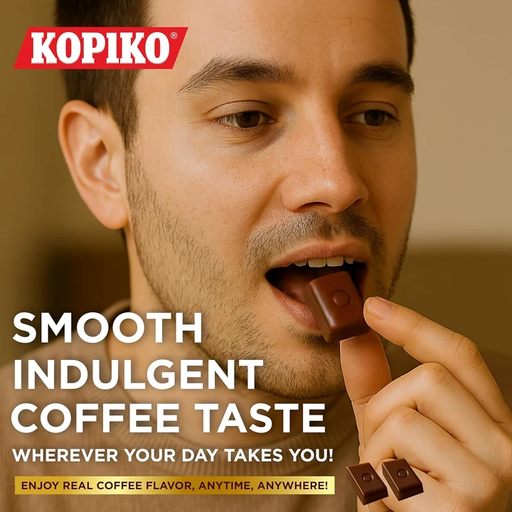 Coffee candy product photograph
